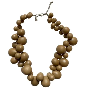 Collana Tibet Metallic legno regolabile