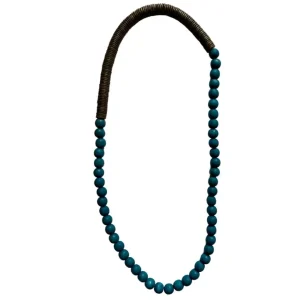Collana Tunisia lunga legno