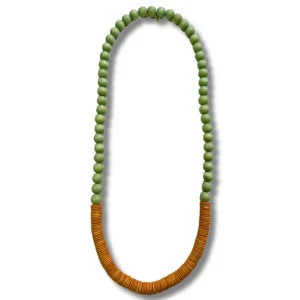 Collana Tunisia lunga legno