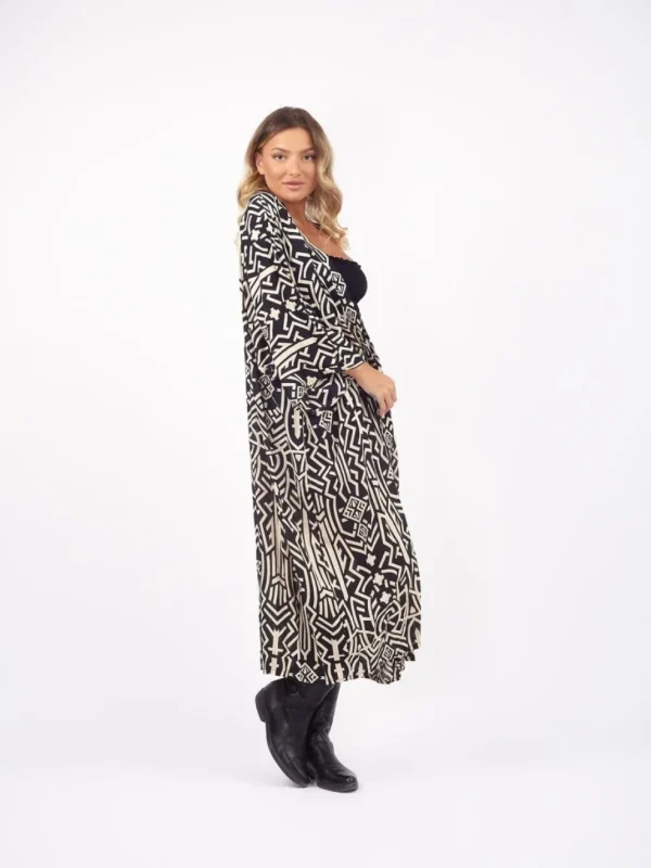 Kimono lungo boho rayon Zazà