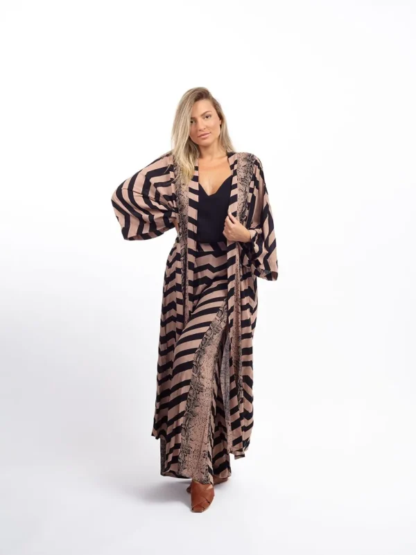 Kimono lungo leggero rayon Isla