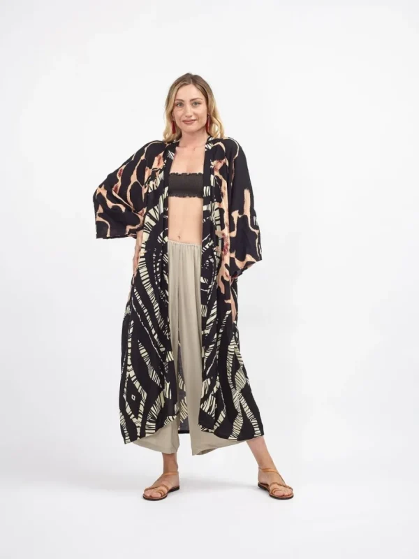 Kimono lungo leggero rayon Isla