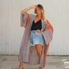 Kimono lungo rayon Floraline