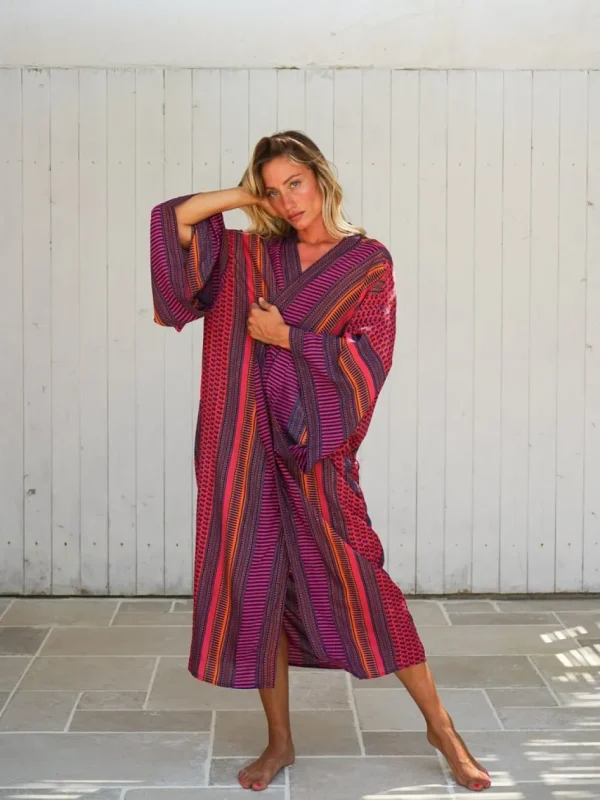 Kimono lungo rayon Floraline