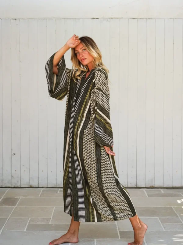Kimono lungo rayon Floraline