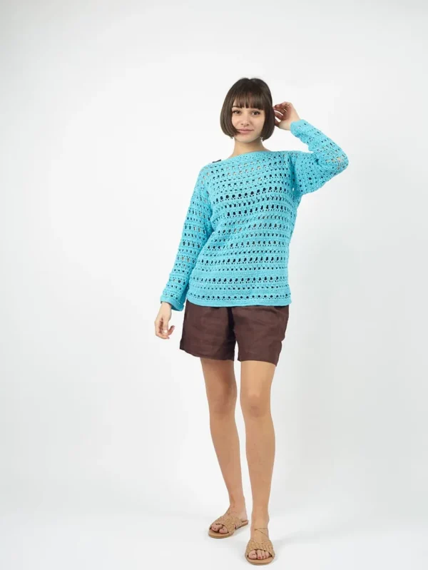 Maglia Crochet manica lunga Saeko