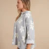 Maglia fiori collo particolare Daria