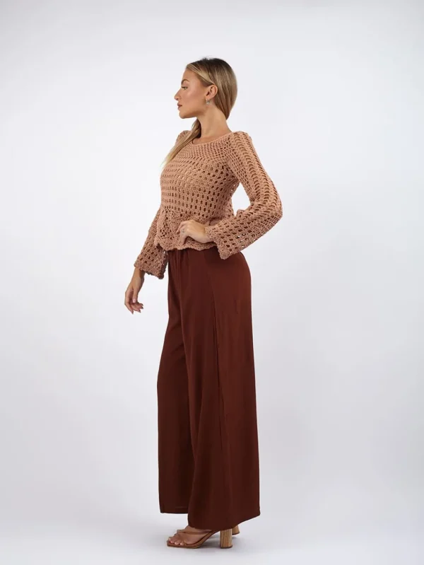 Maglia manica lunga crochet Lilly