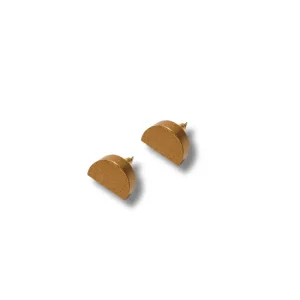 Micro orecchini legno Luna