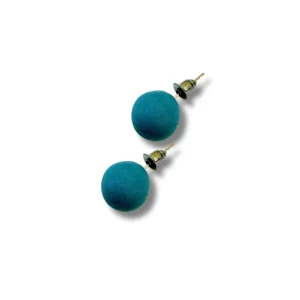 Micro orecchini Leila a lobo, legno