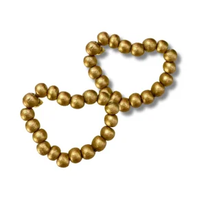 Orecchini a lobo legno Coeur metallic