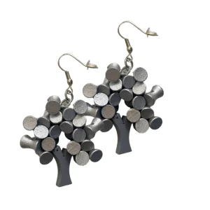 Orecchini Alberello Metallic