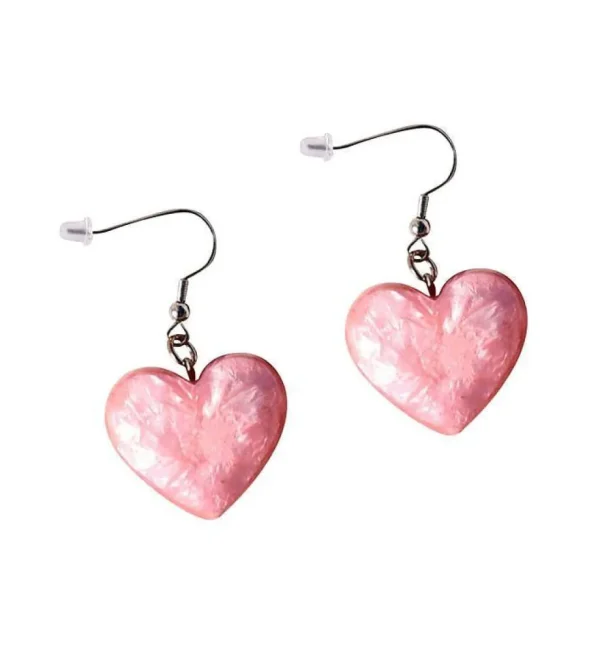 Orecchini Cuore resina
