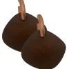 Orecchini Faiza legno metallic