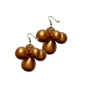 Orecchini Tibet Metallic legno