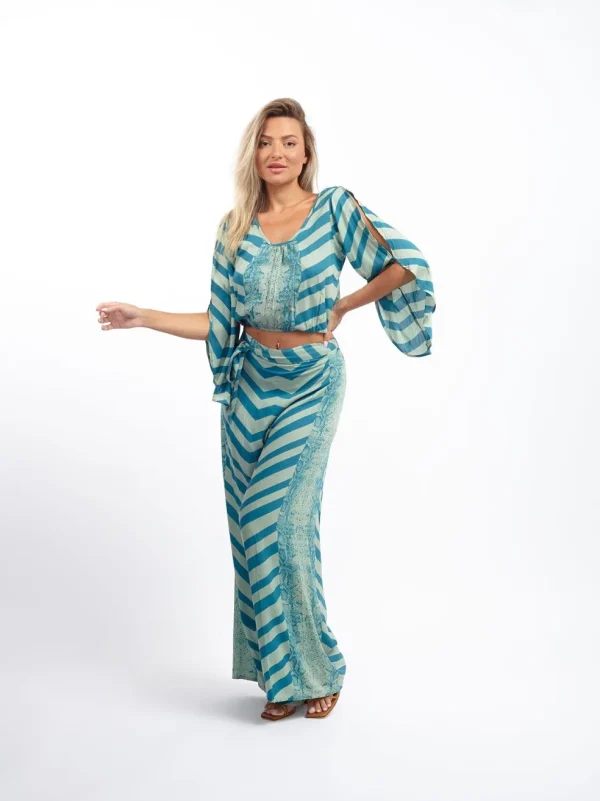 Pantaloni boho con cintura taglio ampio Ilaria