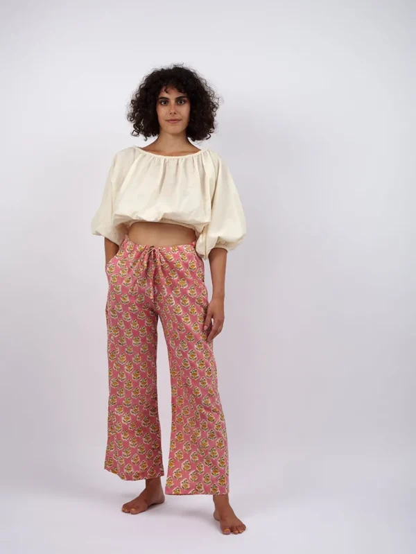 Pantaloni Kamal Blockprint