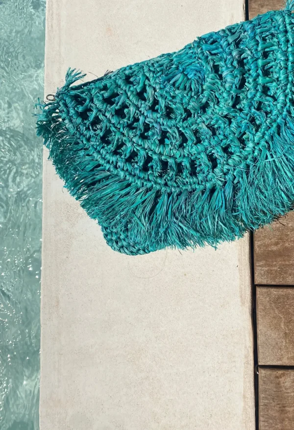 Pochette borsa Amelia boho chic in rafia