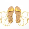 Sandalo in pelle alla romana alluce slipper Fabíola