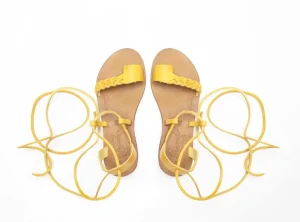 Sandalo in pelle alla romana alluce slipper Fabíola