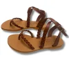Sandalo in pelle Rosie marrone