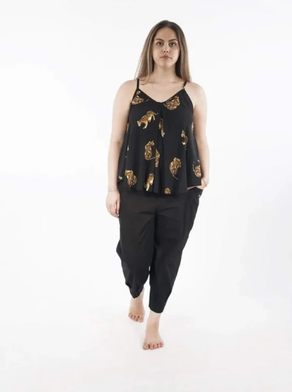 Top in rayon con bretelle Mona