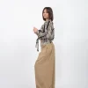 Top stampato con nodo davanti Zelida