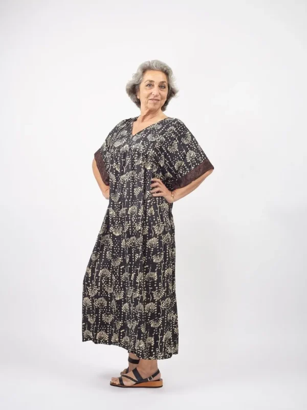 Vestito Caftano lungo Alma misto seta
