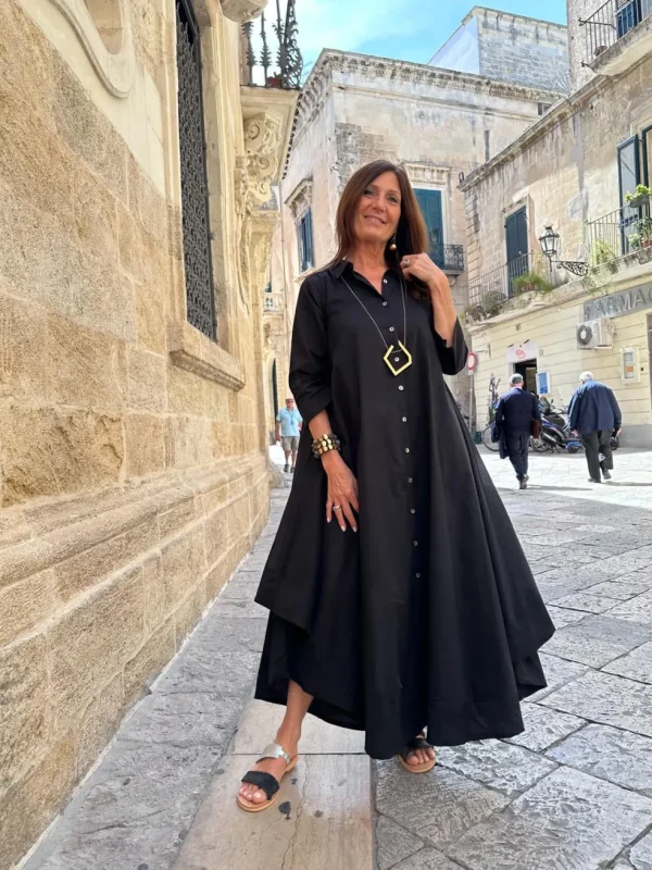 Vestito camicione cotone oversized Hanni