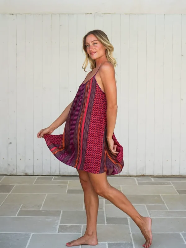 Vestito corto rayon incrocio schiena Solange