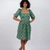 Vestito cotone mini block print Saraswati