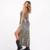 Vestito lungo boho spacchi laterali rayon Darya