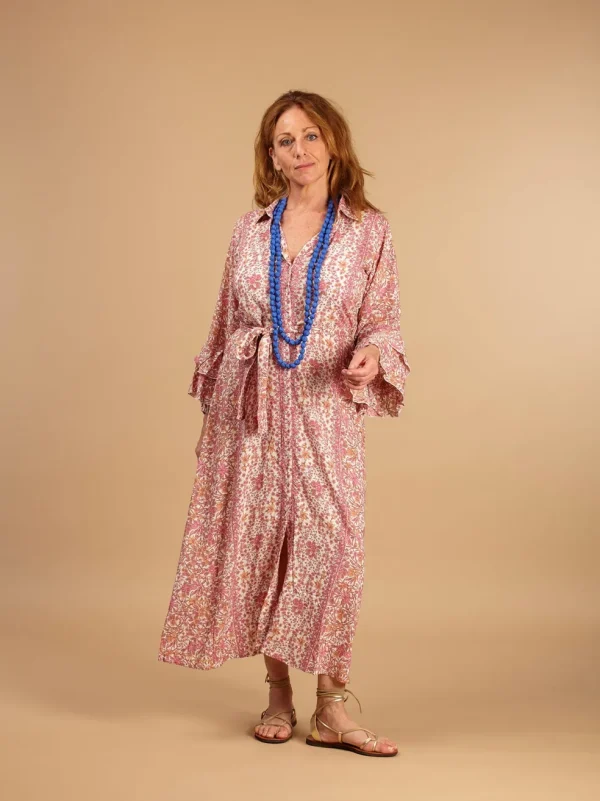 Vestito lungo chemisier rayon Sally