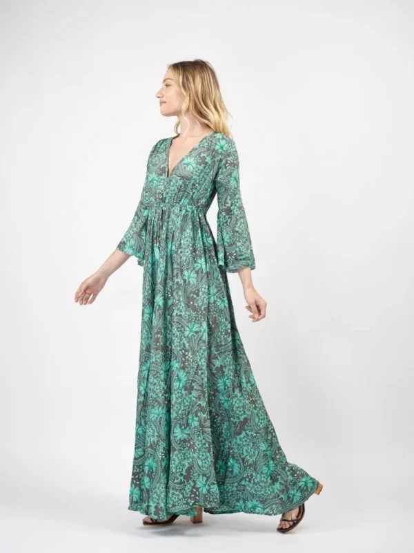 Vestito lungo elegante in seta Violante