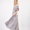 Vestito lungo elegante seta Lindy