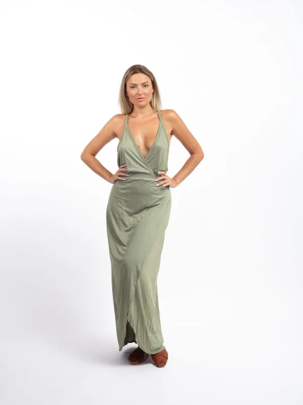 Vestito lungo open back Hannah