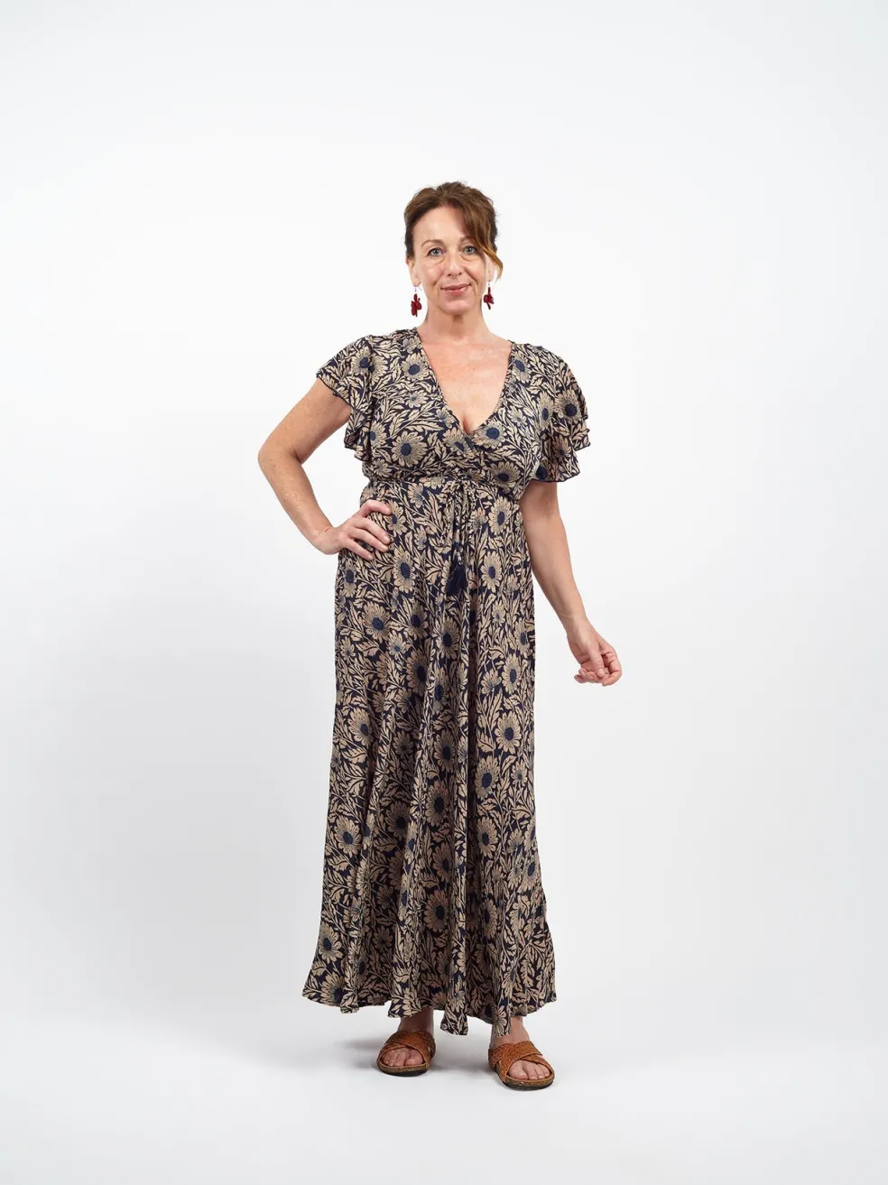 vestito_lungo_scollo_v_ma_0.webp Vestito lungo scollo V manica corta seta Margherite