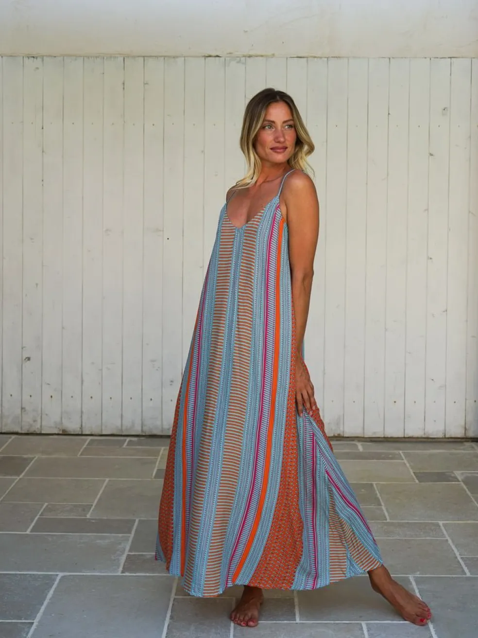 vestito_lungo_svasato_ray_0.webp Vestito lungo svasato rayon con fiocco Cesira