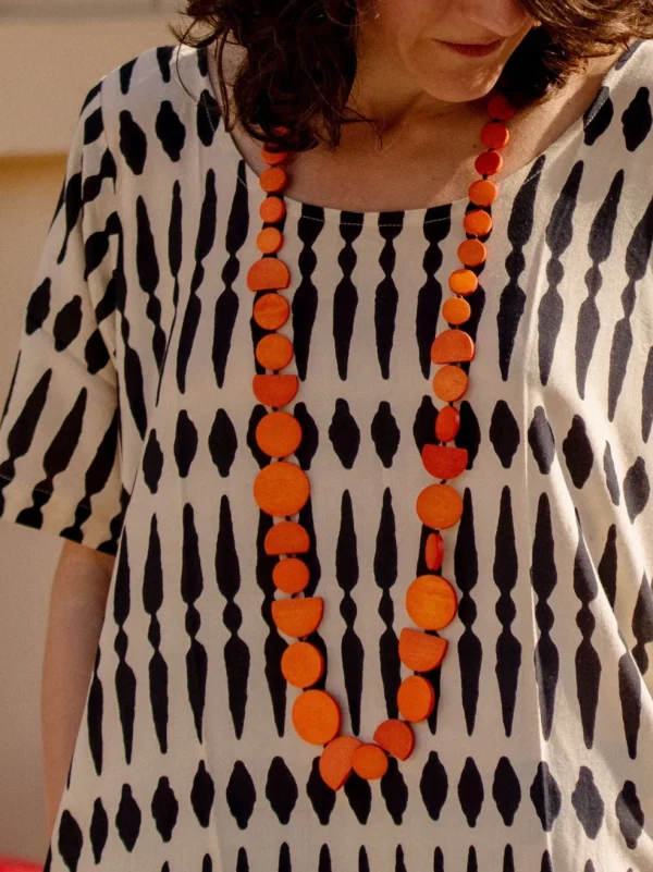 Vestito lungo viscosa manica corta Sonny