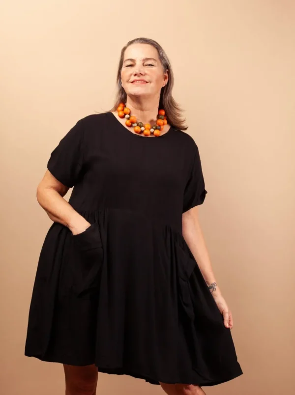 Vestito Mahoti corto rayon