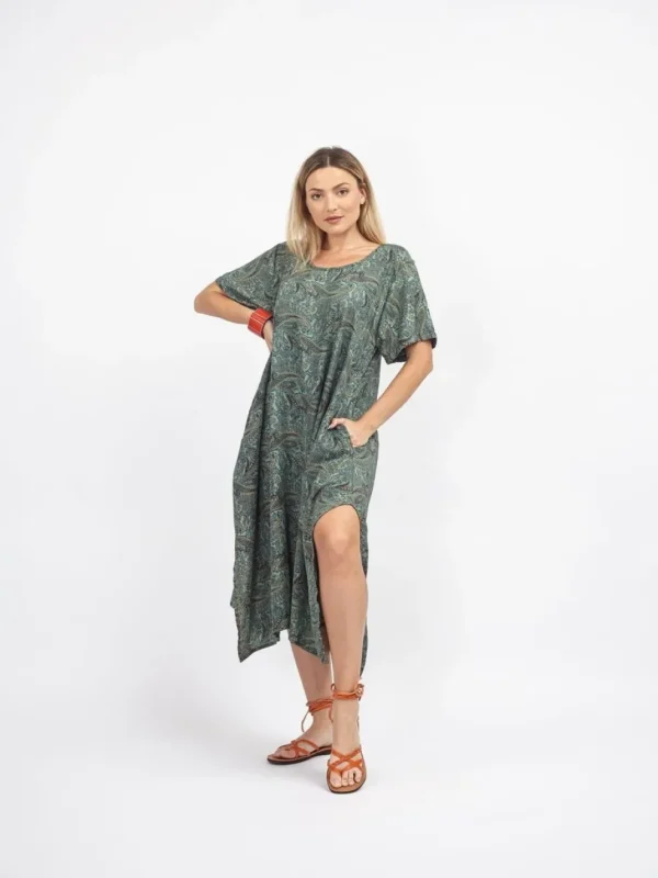 Vestito midi in seta over Leila