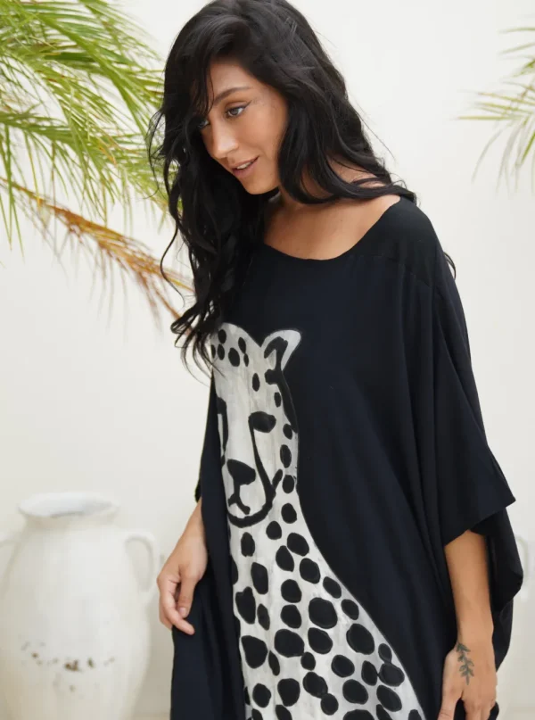 Vestito over stampa giaguaro Shakira