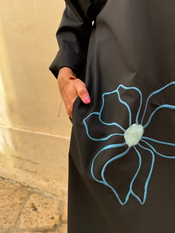 Vestito oversized midi Blue Flower