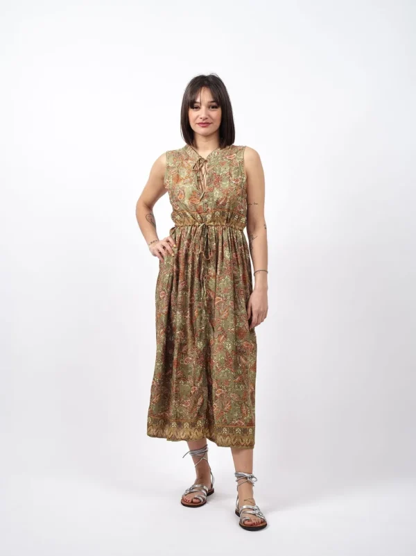 Vestito scamiciato midi stile impero Lily