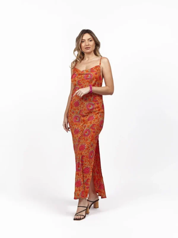 Vestito slip dress seta Zelida