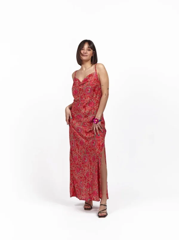 Vestito slip dress seta Zelida